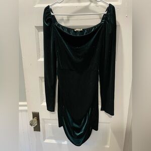 Altar’d State deep Green Holiday, Party, Cocktail Dress, Size Large